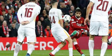 Salah shines again as Liverpool beat Roma 5-2