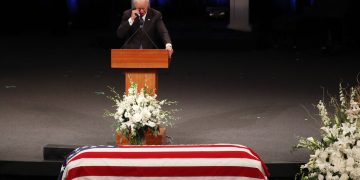 Former Vice President Biden salutes McCain as ‘a brother’