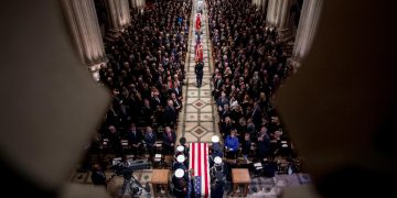 Remembering American ‘soldier-statesman,’ dignitaries attend Bush funeral