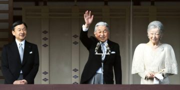 Japan’s emperor prays for peace in first abdication in 200 years