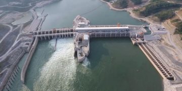 New Mekong dam in Laos opens to protests, dry downstream