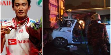 Van driver killed, Japanese badminton star Momota hurt in Maju Expressway crash