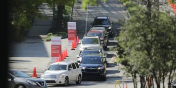 Mass virus testing site opens in Georgia Tech parking deck