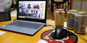 Virtual Cheers! Japan’s ‘nomikai’ goes online for coronavirus time
