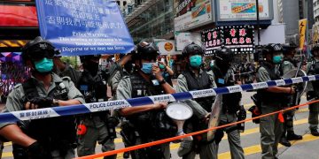 Hong Kong police arrest more than 300 protesting China’s ‘birthday gift’ of security law