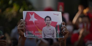 Suu Kyi’s party demands her release as Myanmar generals tighten grip