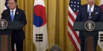 Biden, South Korea’s Moon ‘deeply concerned’ about North Korea