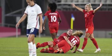 Canada upsets US with 1-0 win in women’s soccer