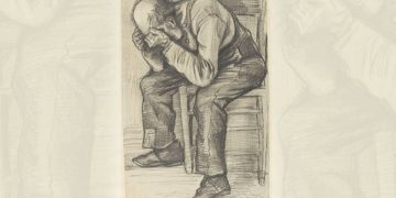 Unseen Van Gogh drawing of old man goes on display