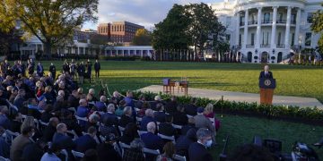 President Biden signs $1T infrastructure deal with bipartisan crowd