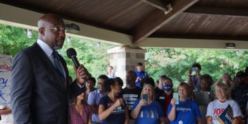 Senator Warnock host AAPI and Democrats campaign rally in Gwinnett