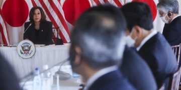 VP Harris seeks computer chip partners in Japan meetings