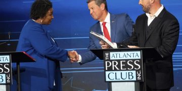 At Georgia debate, Abrams and Kemp clash on abortion, crime