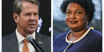 GOP attacks Georgia’s Abrams on voting as judge rejects suit