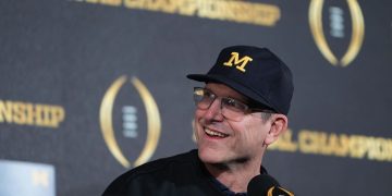 Jim Harbaugh interviews with Falcons for head coaching vacancy