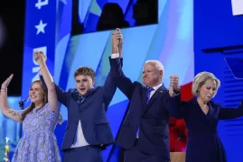 Harris’ running mate Tim Walz talks of ‘bringing the joy’ in his national introduction at DNC