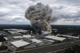 Over 90,000 Georgia residents taking shelter after chemical fire as haze, smell spreads to Atlanta