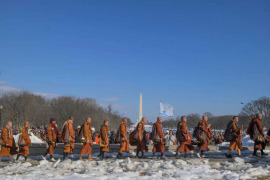 Buddhist Monks Complete Historic 2,300-Mile Walk for Peace in Nation’s Capital