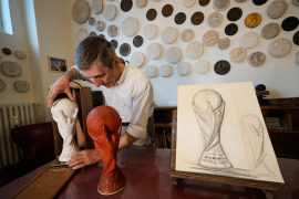 How an Italian sculptor created the World Cup trophy that became an icon