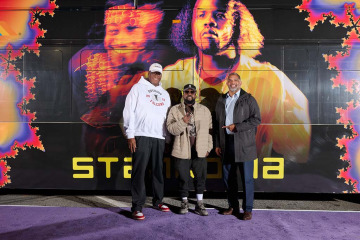 Photo:  Left to Right: MARTA Interim General Manager & CEO Jonathan Hunt, Antwan "Big Boi" Patton, MARTA Chief of Staff Steven Parker.