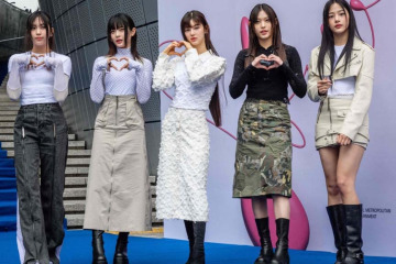 File photo: K-pop group NewJeans at Seoul Fashion Week at Dongdaemun Design Plaza in Seoul on March 15, 2023. — AFP pic