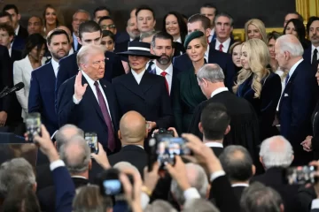 Donald Trump took the oath of office at the 60th presidential inauguration held in the US Capitol’s Rotunda in Washington. (AP pic)