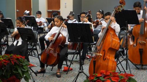 Premiere concert of Buford Highway Children Orchestra. Musical performance organized by We Love Buford Highway on Nov 13, 2021.