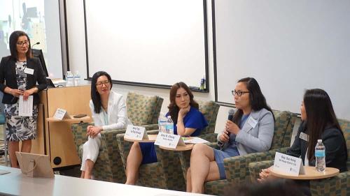 AAPI Women Empowerment & Leadership PanelL-R: Jane Rolen, Dr. Michelle Au, Amy Tep, Amy Cheng & Soo Hong