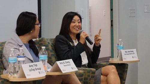 AAPI Women Empowerment & Leadership PanelL-R: Amy Cheng & Soo Hong